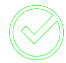 A green check mark in a circle  Description automatically generated