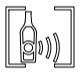 A line drawing of a bottle  Description automatically generated